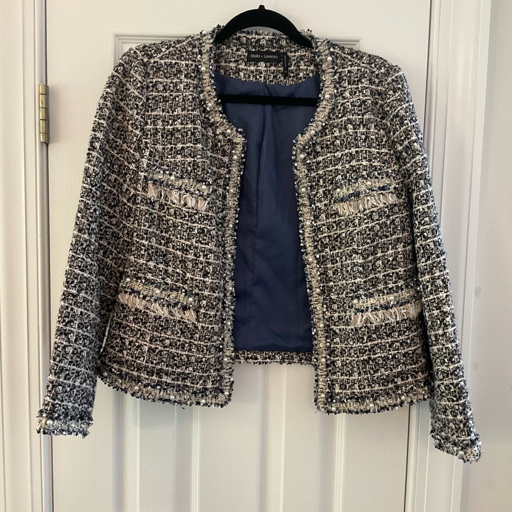 Stella + Lorenzo Crystal Pearl Jacket